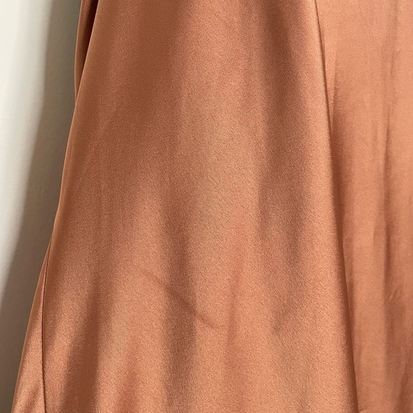 Show Me Your Mumu Jasmine Halter Maxi Dress Copper Luxe Satin Medium - Picture 7 of 10